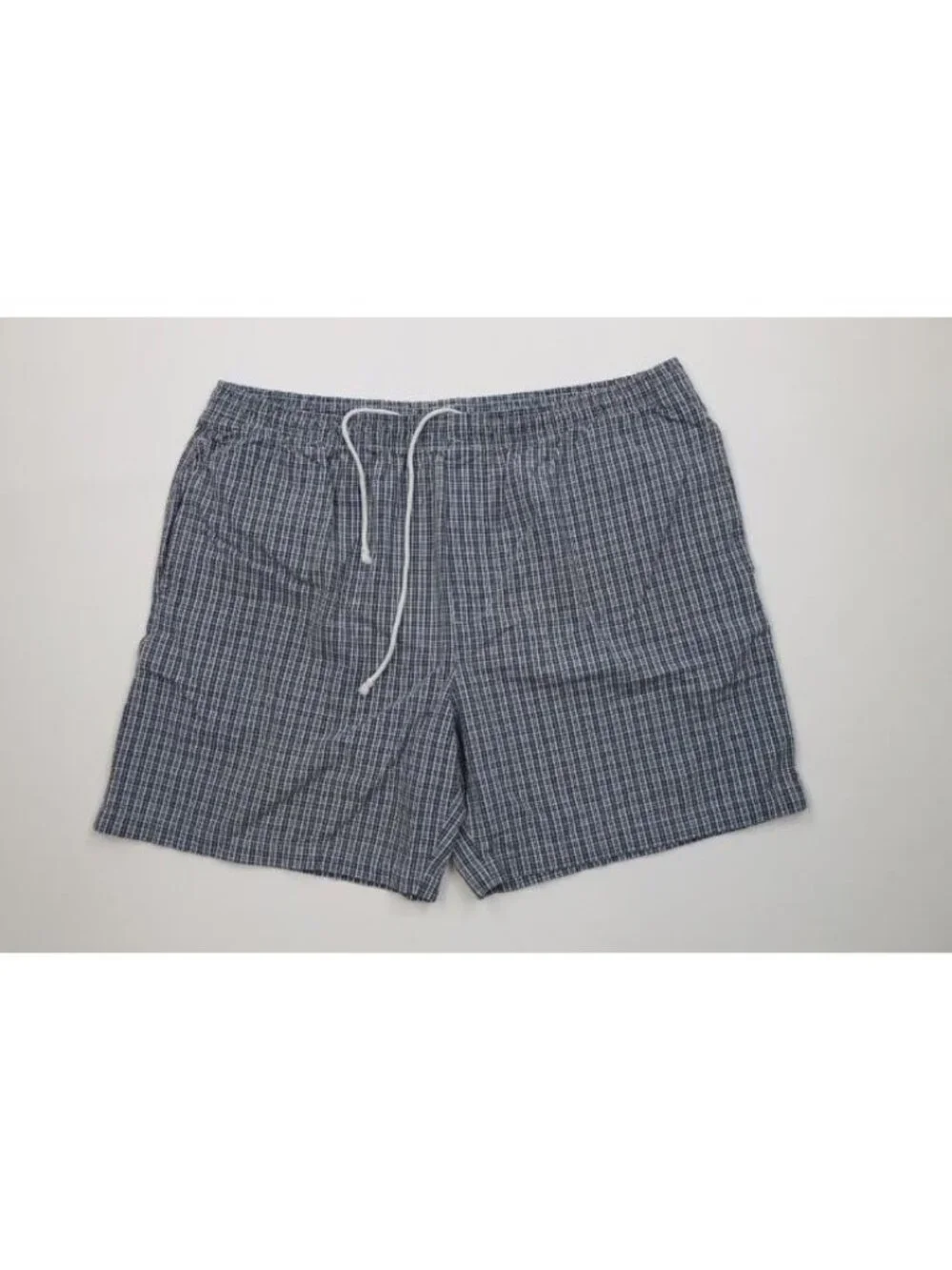 Vintage 90s Streetwear Mens Size XL Faded Above Knee Harem Shorts Plaid Cotton